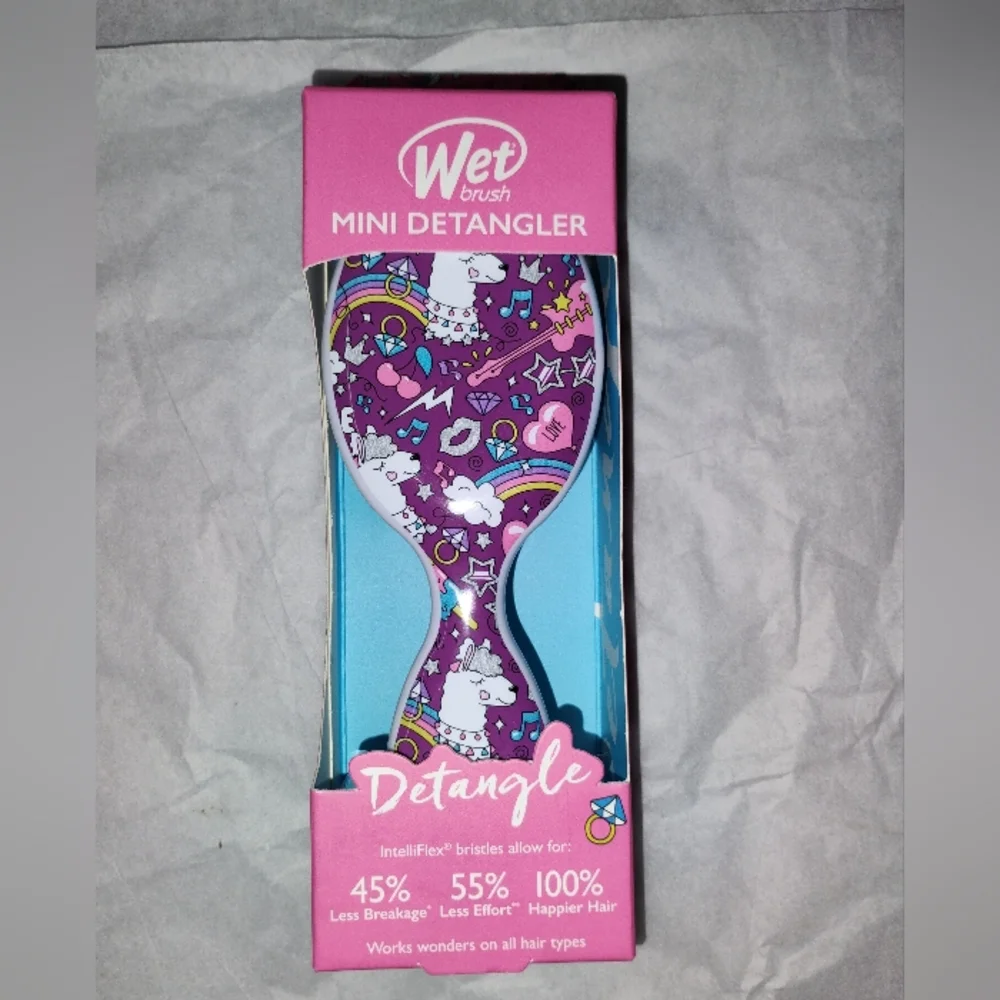 Wet Brush Mini Detangler - Happy Hair Llama